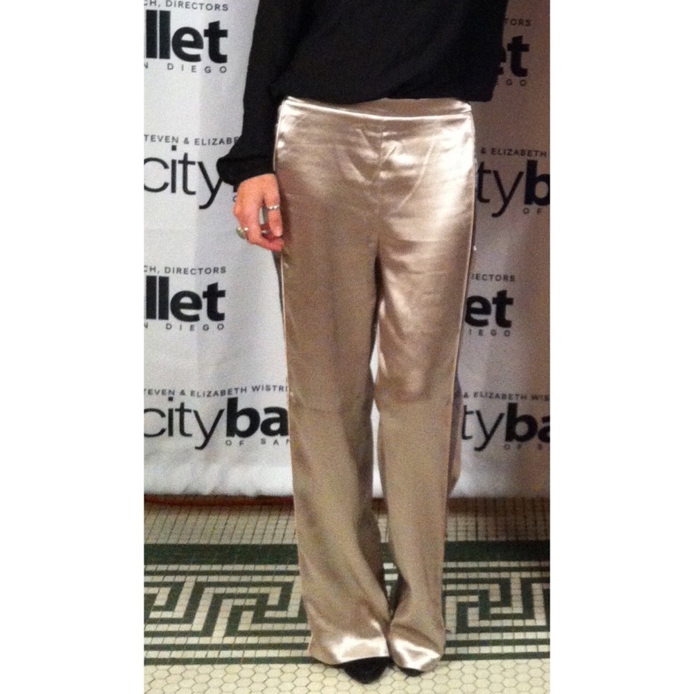 H&M Shiny metallic look track pants